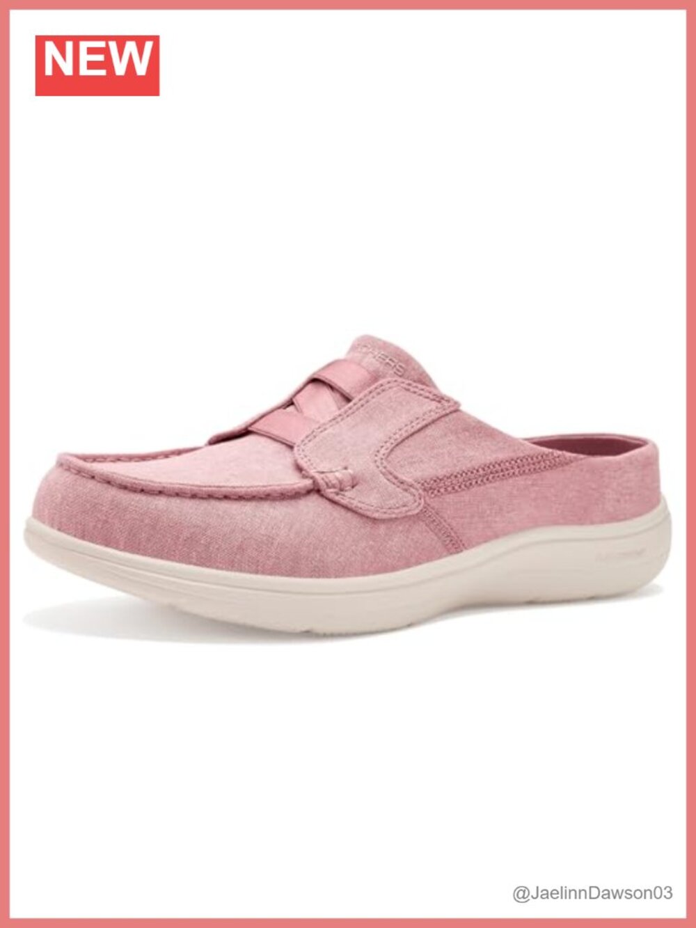 Canvas Slip-On Comfort Mule by Skechers
